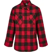Urban Classics Chemise rouge / noir