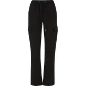 Urban Classics Twill High Waist Cargo Pants Noir M Femme