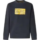 Pepe Jeans pour homme. PM5800143 Sweatshirt Suen Crew marine (L), Casuel, Coton