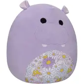 Squishmallows Jazwares SQJW7519C ; SQCR05409 - Squishmallows série 19 - 19 cm - Hanna l'hippopotame