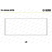 GLYCO Coussinet de vilebrequin 71-3904 STD