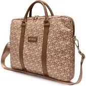 GUESS Torba GUCB15HGCFSEW 16" brązowy/brown GCube Stripes (16"), Sac pour notebook, Marron