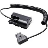 Caruba Insert de batterie factice LP E6 sur D Tap Câble d'alimentation (Batterie de l'appareil photo), Alimentation pour appareil photo, Noir