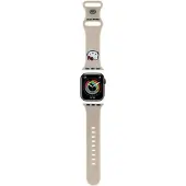 Hello Kitty Pasek Hkawmschble Apple Watch 38/40/41Mm Beowy/Beige Strap Silicone Kitty Head