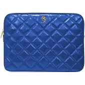 GUESS Manchon GUCS14ZPSQSSGB 14" niebieski/bleu matelassé 4G (14"), Sac pour notebook, Bleu