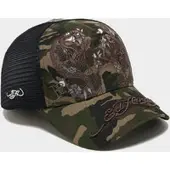Ed Hardy Casquette Snake Trucker - Vert, Vert