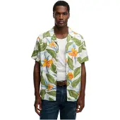 Superdry Chemise bleu clair / vert / orange / blanc