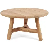 Bazar Bizar Table basse en bois de teck de couleur marron 80 x 80 x 45 cm