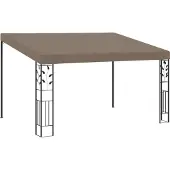 Syfax Belvédère mural 4x3x2,5 m Taupe