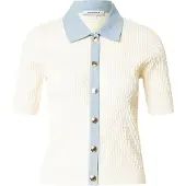 Morgan's Pomade Cardigan ivoire / bleu ciel