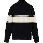 Scalpers Pull-over bleu marine / blanc