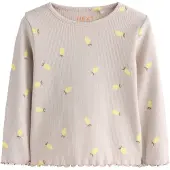 Next T-Shirt mastic / chocolat / jaune citron / olive