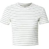 ONLY T-shirt 'ONLANITS' gris / blanc