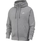 Nike Veste de survêtement 'Club Fleece' gris chiné / blanc