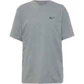 Nike T-Shirt fonctionnel 'Hyverse' gris chiné / noir