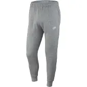 Nike Pantalon 'Club Fleece' gris clair / blanc