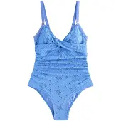 Next Maillot de bain modelant bleu roi