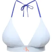 Calvin Klein Lv00q61225 Triangle Bikini Top Bleu L Femme