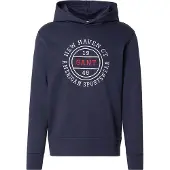 Gant pour homme. 2067110 Sweatshirt Graphic navy (L), Casuel, Coton, Marine