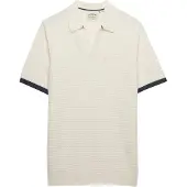 Superdry pour homme. M1110459A Polo Johnny Knitted beige (L), Casuel, Coton, Manche courte