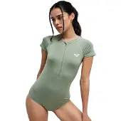 Roxy Shorty Femme à Manches Courtes Avec Zip Frontal Essentials