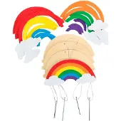 Colorations - Fabriquez et décorez votre propre carillon éolien, lot de 12