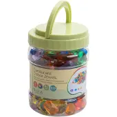 TickiT Bijoux de couleur translucide