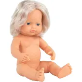 Miniland , poupée pour bébé, modèle européen, fille, 38 cm