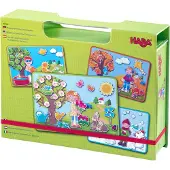 Haba Boîte de jeu magnétique puzzle Les saisons