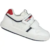 Geox Garçons Baskets J354AA 0BC14 C0899 Couleur : Blanc Taille : 28