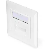 Digitus Prise de raccordement cat.6A (profonde), 2 x RJ45, blindée