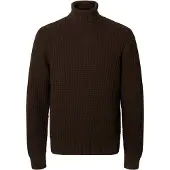 Selected Homme Pull-over 'SLHTom' brun foncé