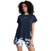 Roxy Move Free 2 Short Sleeve Top Bleu M Femme