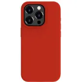 Evelatus iPhone 15 Pro Premium Etui en silicone souple au toucher (Apple iPhone 15 Pro), Coque pour téléphone portable, Rouge