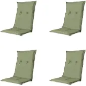 Madison Coussin bas Basic set de 4 pièces vert env.105 x 50 cm, 50% coton / 50% polyester