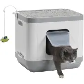 Moderna Products Katzentoilette Cube II Kunststoff - Grau - 48x40x43 cm