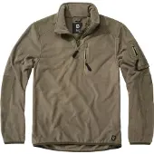 Brandit Pull-over 'Troyer Ripstop' olive / noir