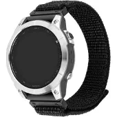 FIXED | Sporty Strap for Garmin QuickFit 26mm | 160-210 | Black | Nylon