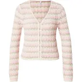 ONLY Cardigan 'ONLASA' gris / rose / blanc