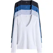 The Set T-shirt bleu marine / bleu roi / bleu clair / blanc