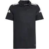 Adidas Squadra 25 Cotton Short Sleeve Polo Noir 5-6 Years Enfants