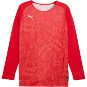 Puma Hommes, T-shirt de sport, teamJAWS Chemise de tir graphique LS (3XL), Rouge, 3XL