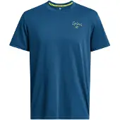 Under Armour T-Shirt fonctionnel bleu foncé / curry