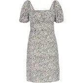 Faina Robe 'Festive' gris clair / gris foncé / blanc