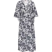 Usha Robe bleu marine / blanc