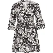Usha Robe noir / blanc
