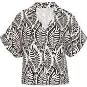Usha Chemisier noir / blanc