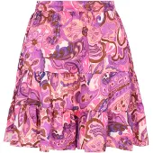 IZIA Jupe 'Boho' marron / violet / rose / rose
