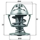 MAHLE ORIGINAL Thermostat d'eau TX 173 88D