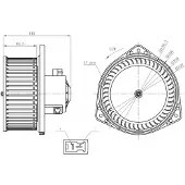 NRF Pulseur d'air habitacle 34303
